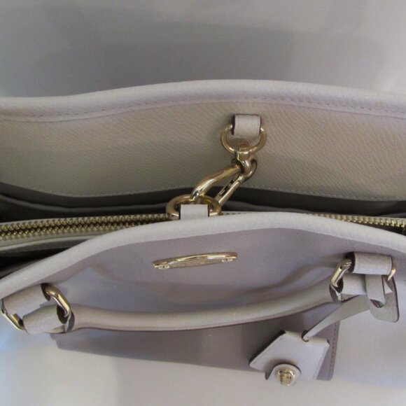 Coach Beige Brown Leather Shoulder Bag / Long Cross Strap - Picture 3 of 5